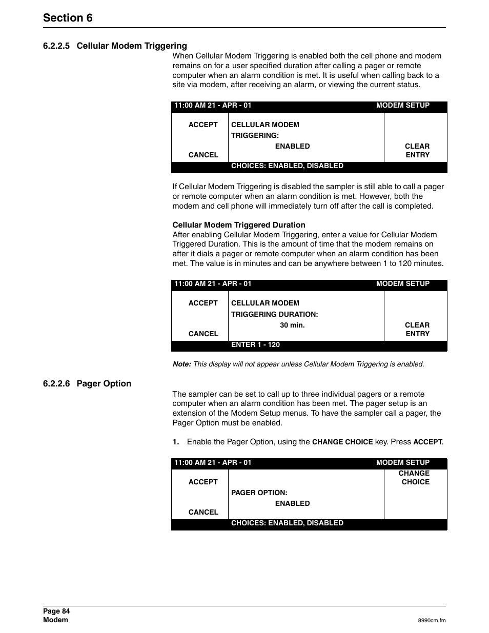 5 cellular modem triggering | Hach 900 MAX User Manual | Page 86 / 160