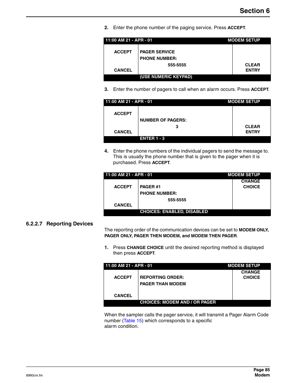 7 reporting devices | Hach 900 MAX User Manual | Page 87 / 160