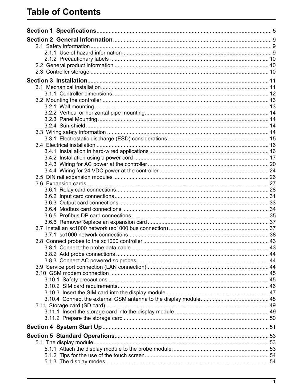 Hach sc1000 User Manual | Page 3 / 150