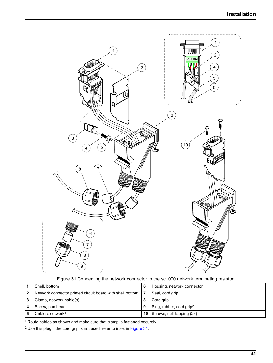 Figure 31, Installation | Hach sc1000 User Manual | Page 43 / 150