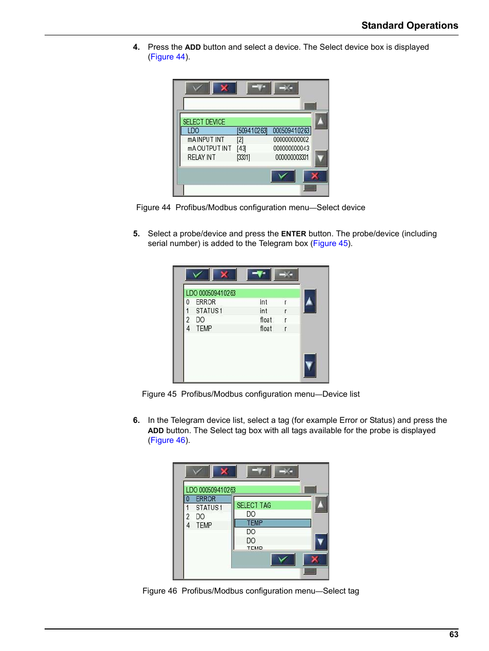 Standard operations | Hach sc1000 User Manual | Page 65 / 150