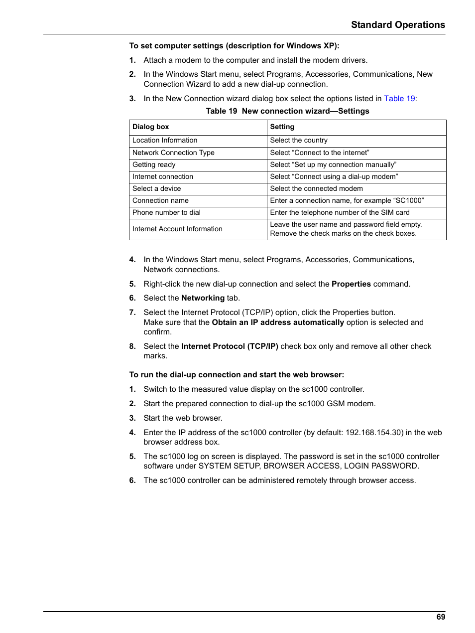 Standard operations | Hach sc1000 User Manual | Page 71 / 150