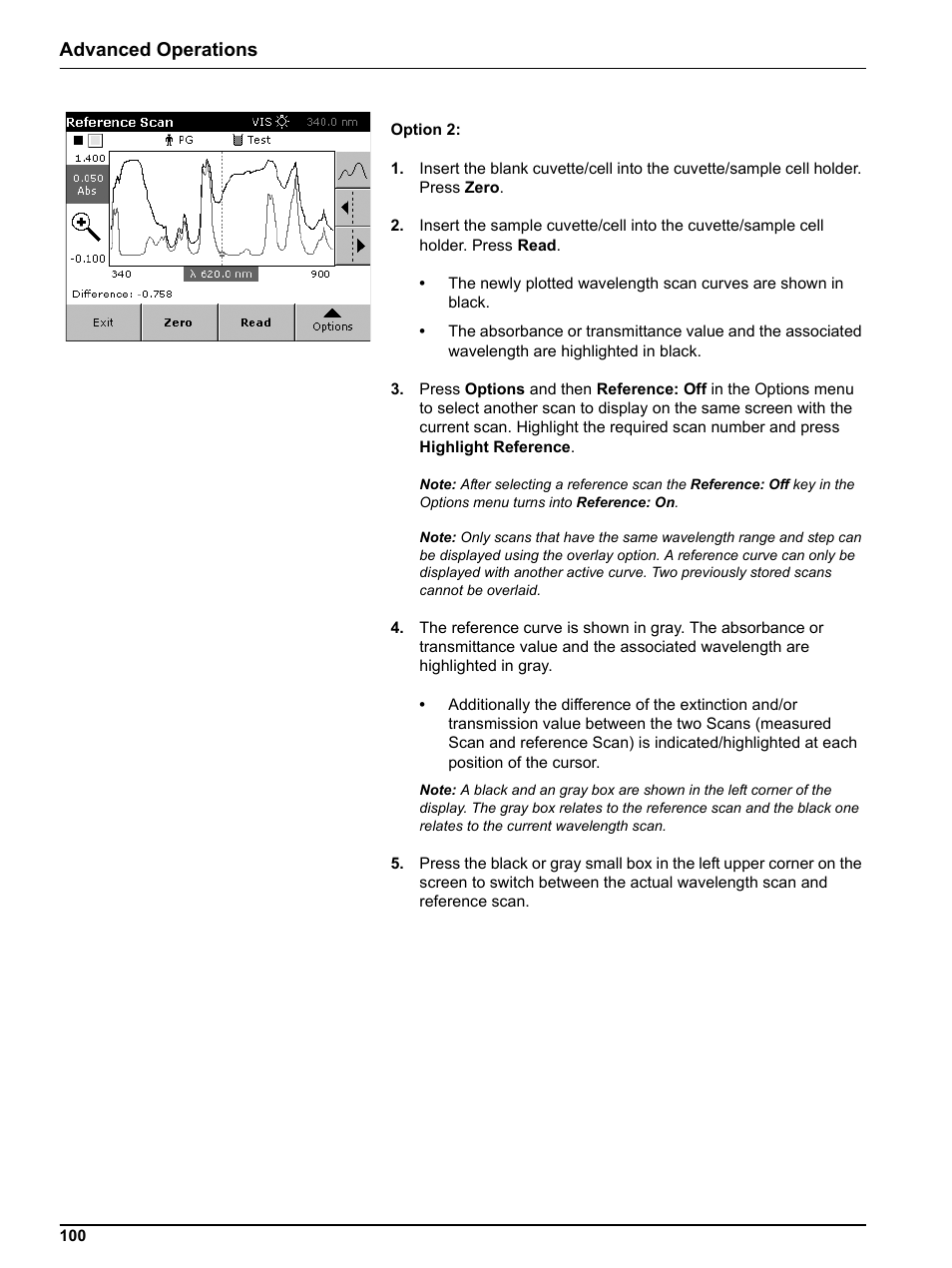 Advanced operations | Hach DR 5000 User Manual | Page 100 / 136