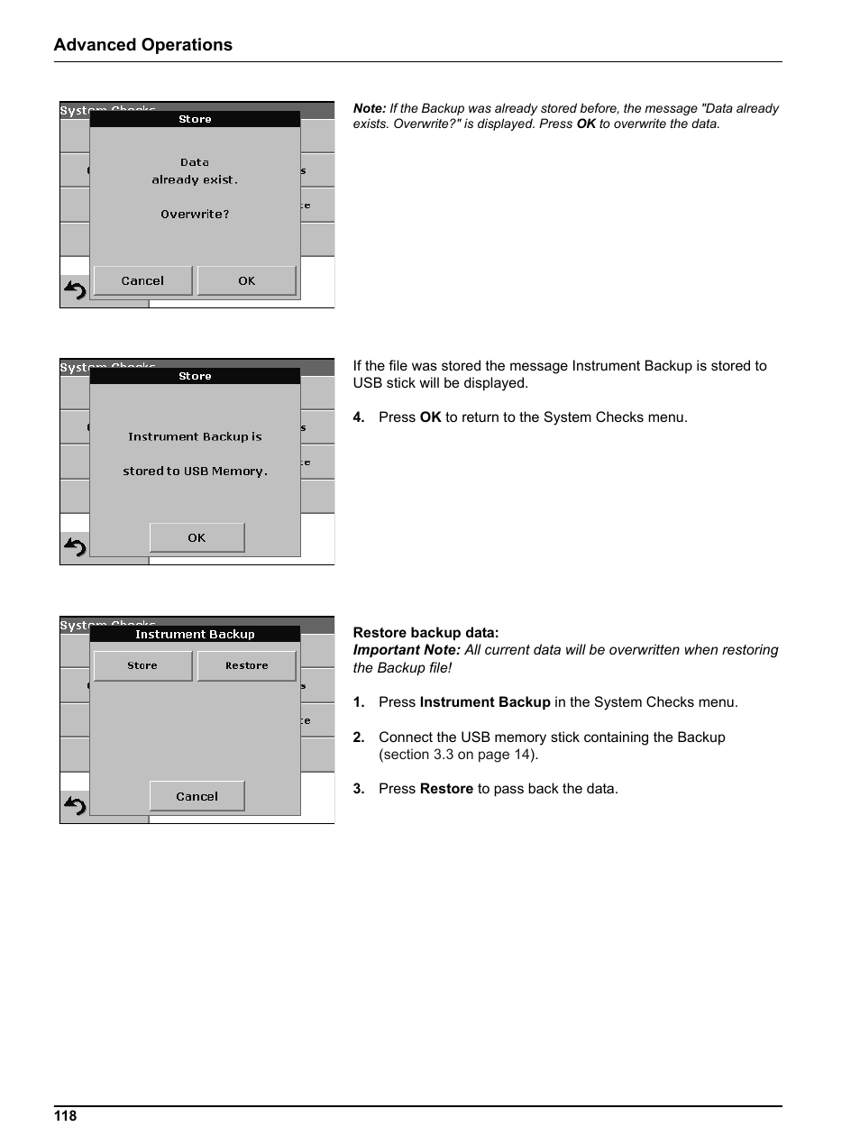 Advanced operations | Hach DR 5000 User Manual | Page 118 / 136