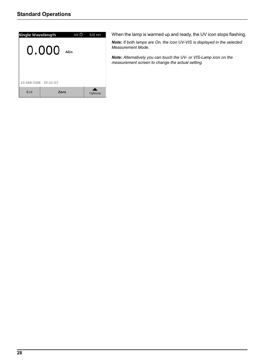 Standard operations | Hach DR 5000 User Manual | Page 28 / 136