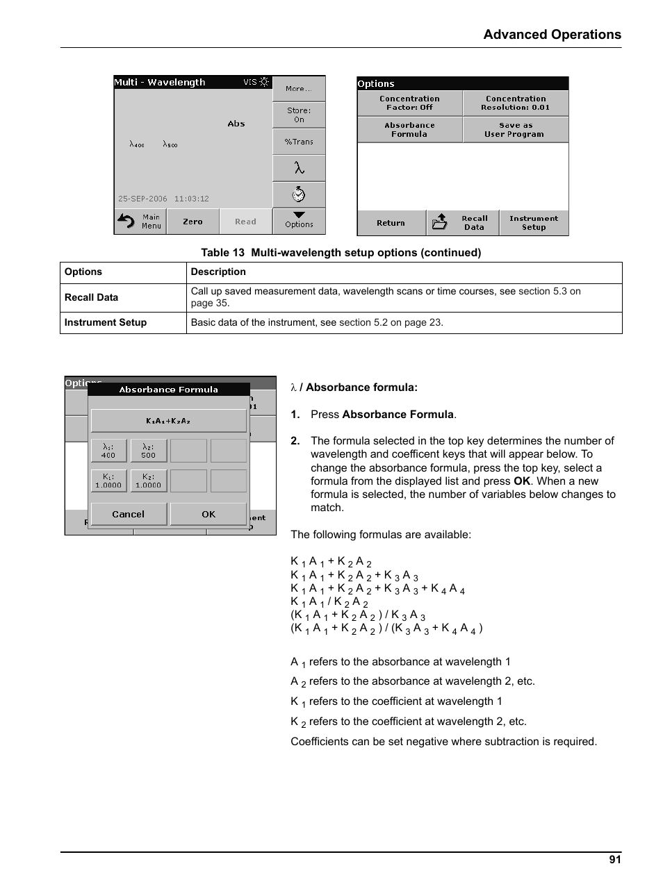 Advanced operations | Hach DR 5000 User Manual | Page 91 / 136