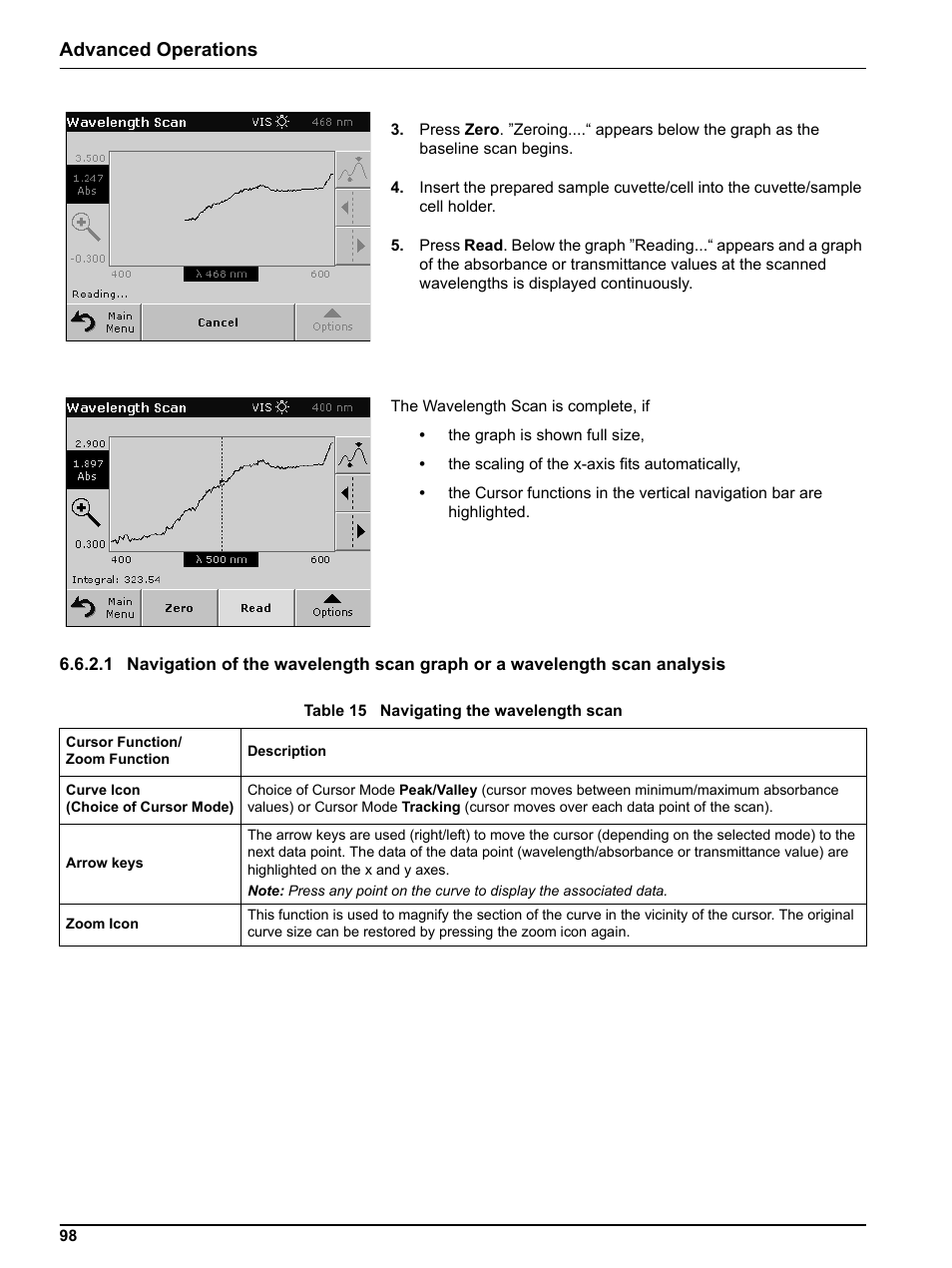 Advanced operations | Hach DR 5000 User Manual | Page 98 / 136