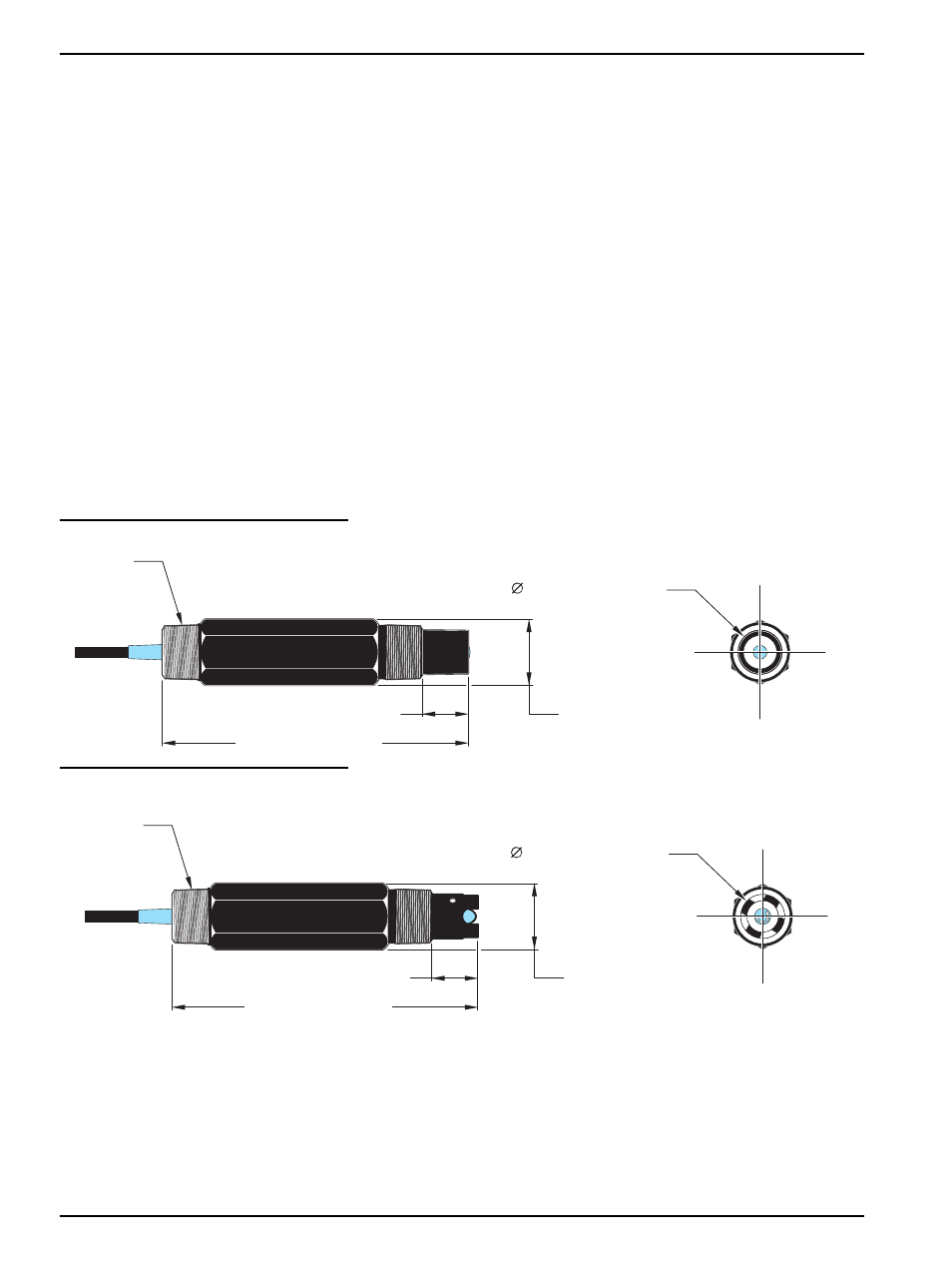 2 general sensor information, 1 sensor body styles, Throu | General information | Hach 6120118 User Manual | Page 8 / 52