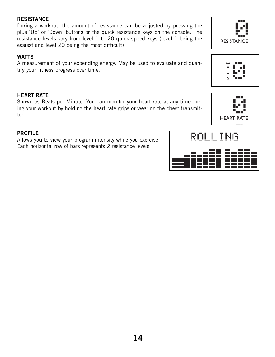 Horizon Fitness R52HR User Manual | Page 14 / 36