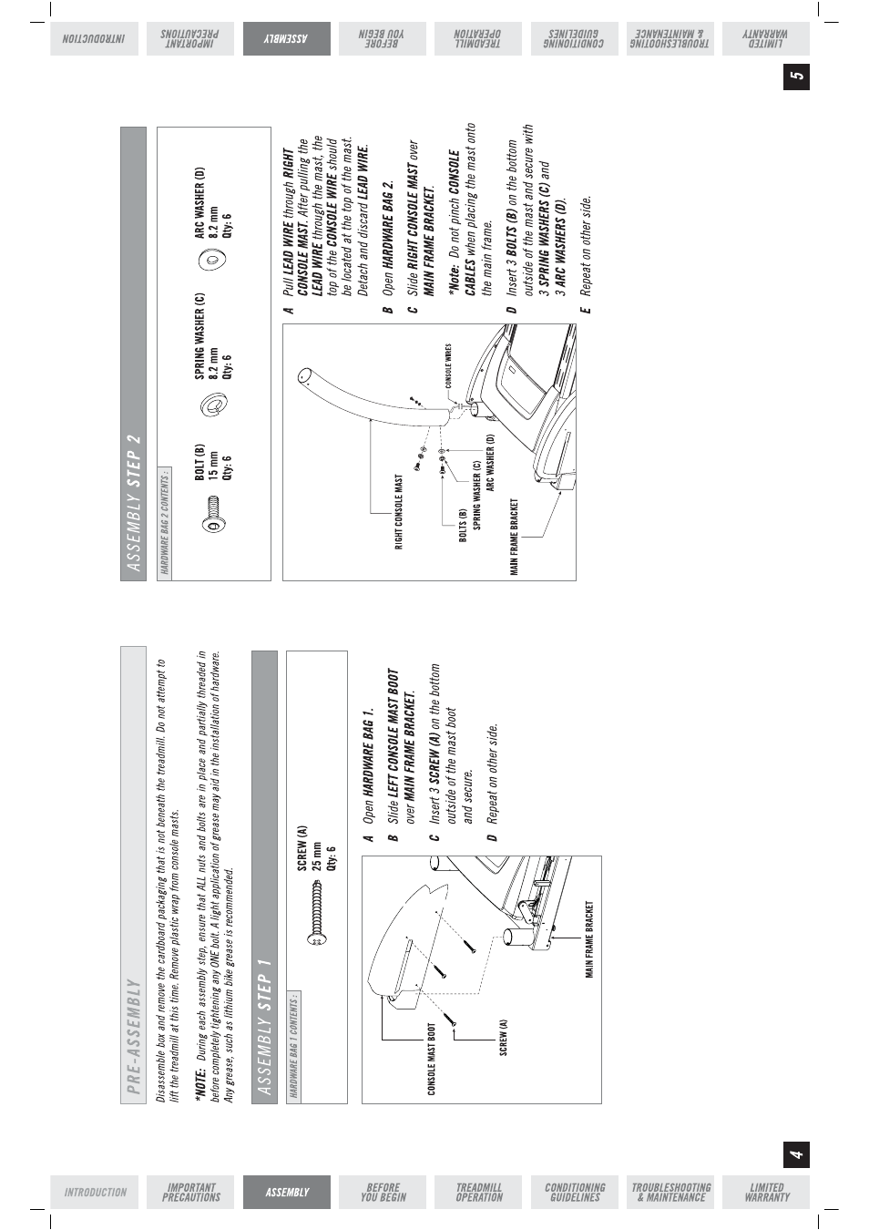 Horizon Fitness ELITE T5000 User Manual | Page 3 / 10