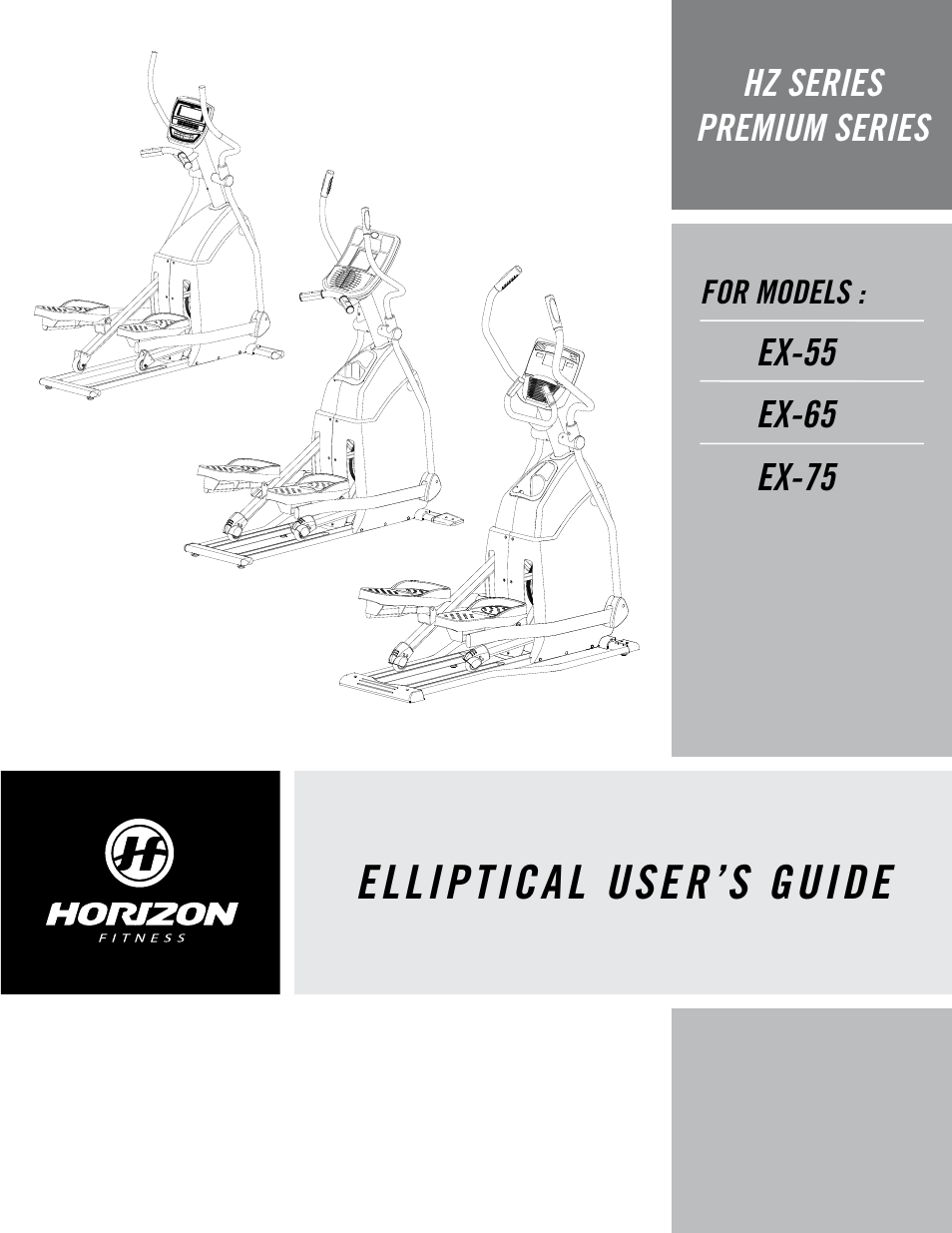 Horizon Fitness EX-55 User Manual | 40 pages