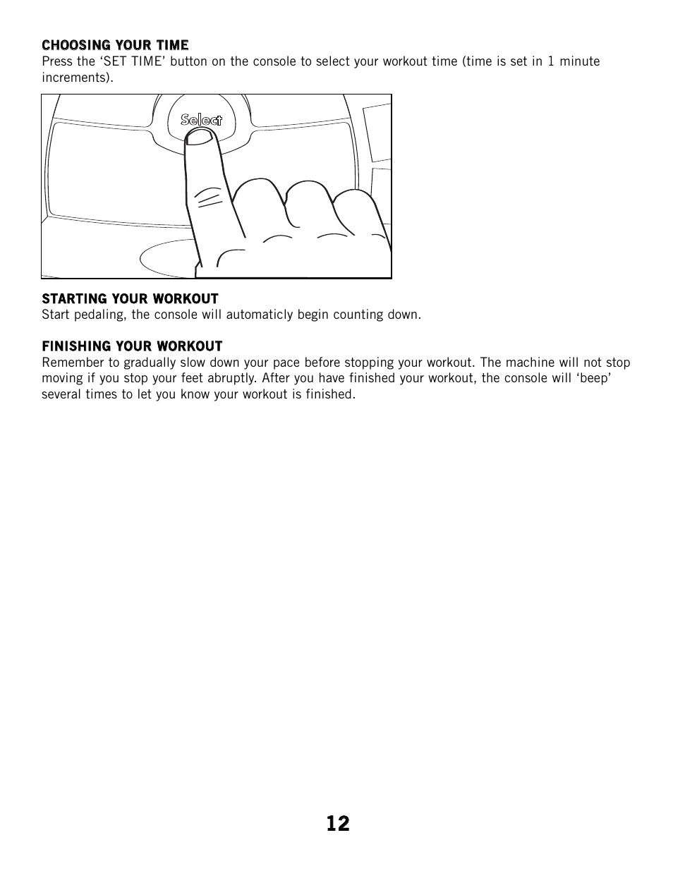 Horizon Fitness CSE2 User Manual | Page 12 / 34