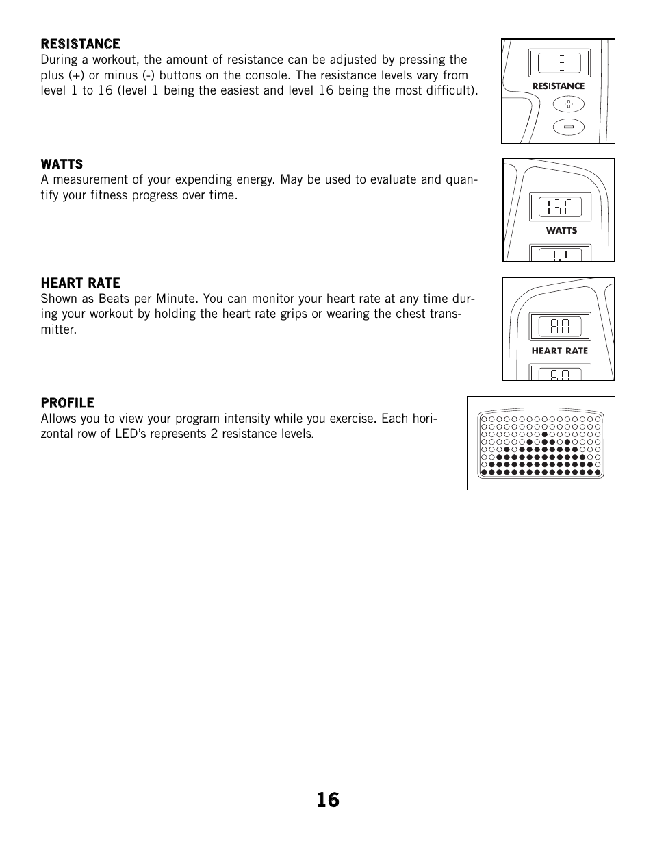 Horizon Fitness CSE2 User Manual | Page 16 / 34