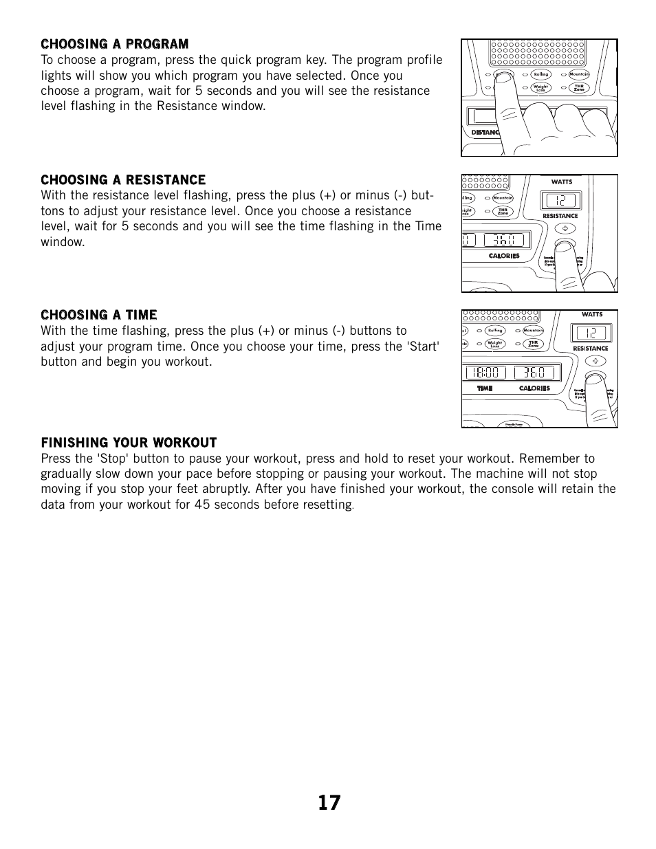 Horizon Fitness CSE2 User Manual | Page 17 / 34