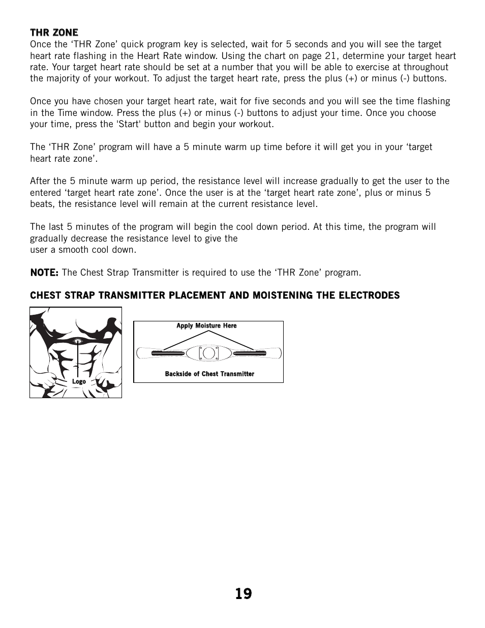 Horizon Fitness CSE2 User Manual | Page 19 / 34