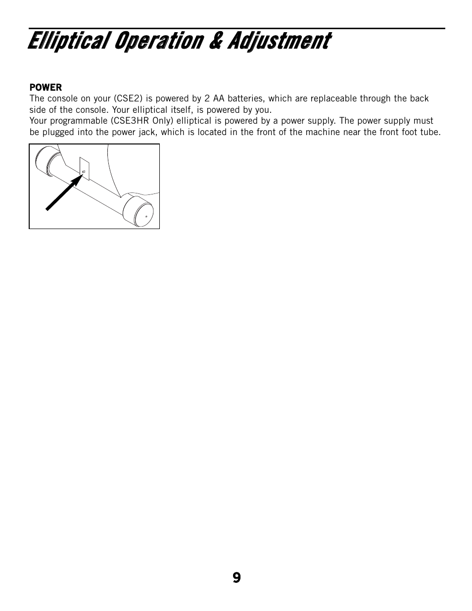 Horizon Fitness CSE2 User Manual | Page 9 / 34