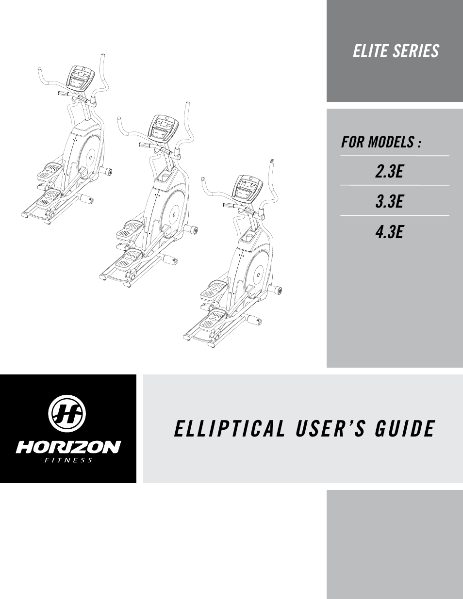 Horizon Fitness 4.3E User Manual | 36 pages