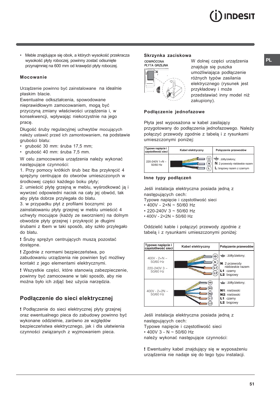 Indesit VEM 645C User Manual | Page 51 / 72