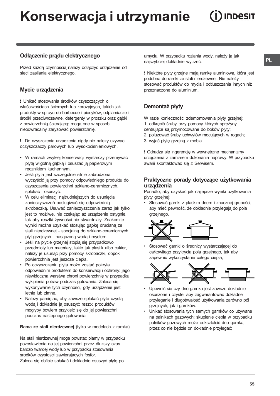 Indesit VEM 645C User Manual | Page 55 / 72
