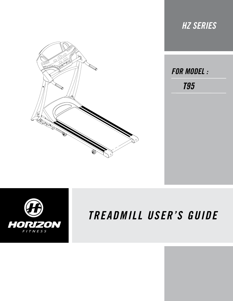 Horizon Fitness T95 User Manual | 32 pages