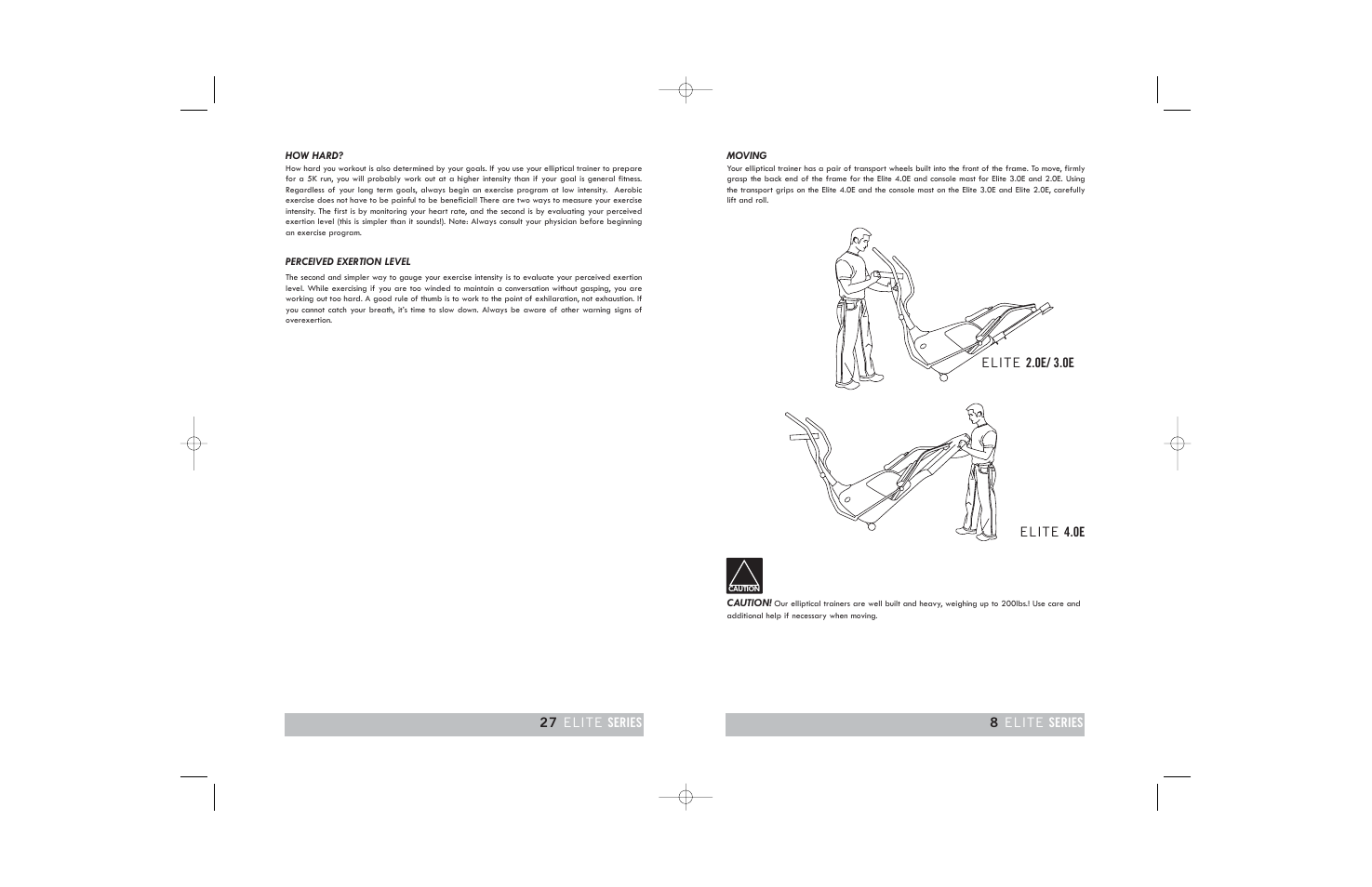 Horizon Fitness ELITE 3.0E User Manual | Page 27 / 34