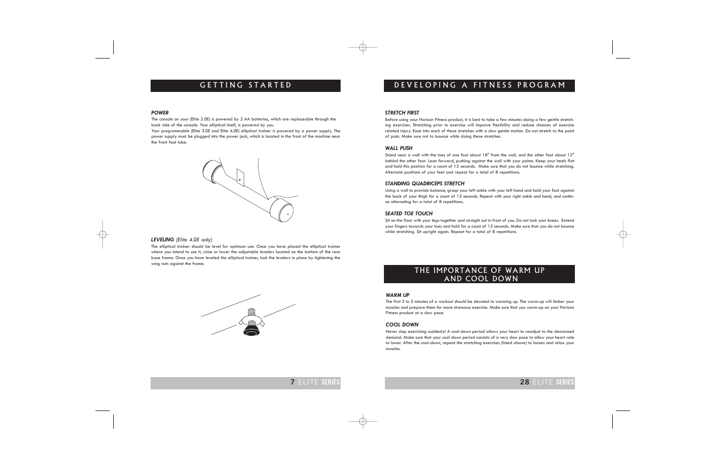 Horizon Fitness ELITE 3.0E User Manual | Page 7 / 34