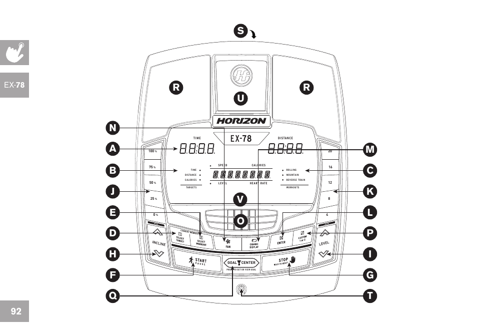 Ex- 78 | Horizon Fitness GS1050E User Manual | Page 92 / 104