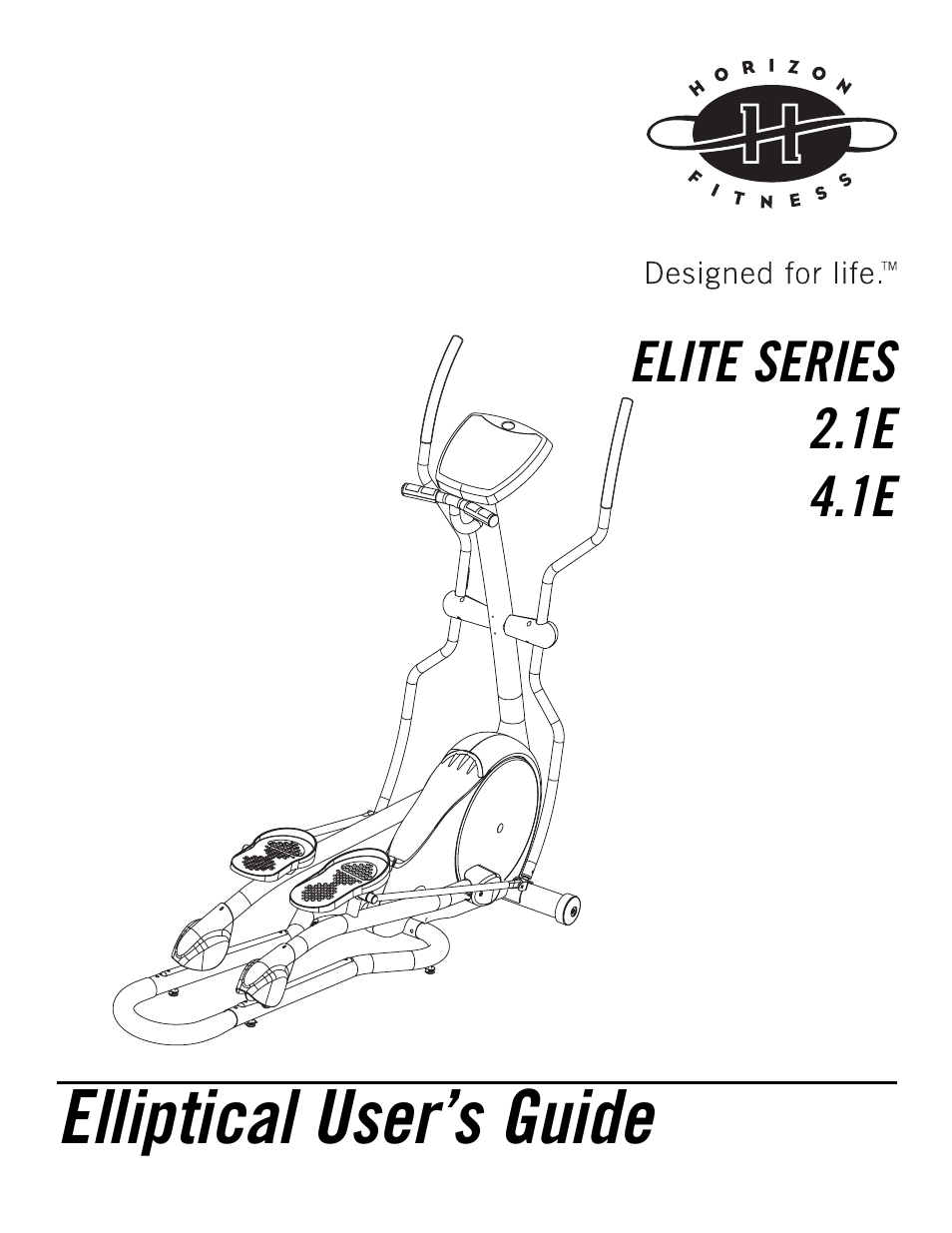 Horizon Fitness ELITE 4.1E User Manual | 42 pages