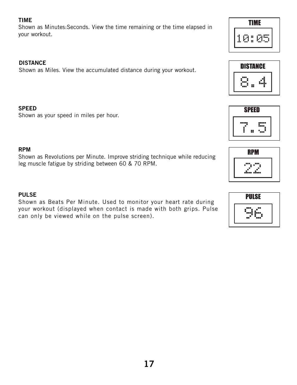 Horizon Fitness ELITE 4.1E User Manual | Page 17 / 42