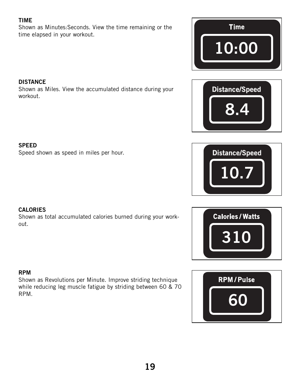 Horizon Fitness ELITE 4.1E User Manual | Page 19 / 42