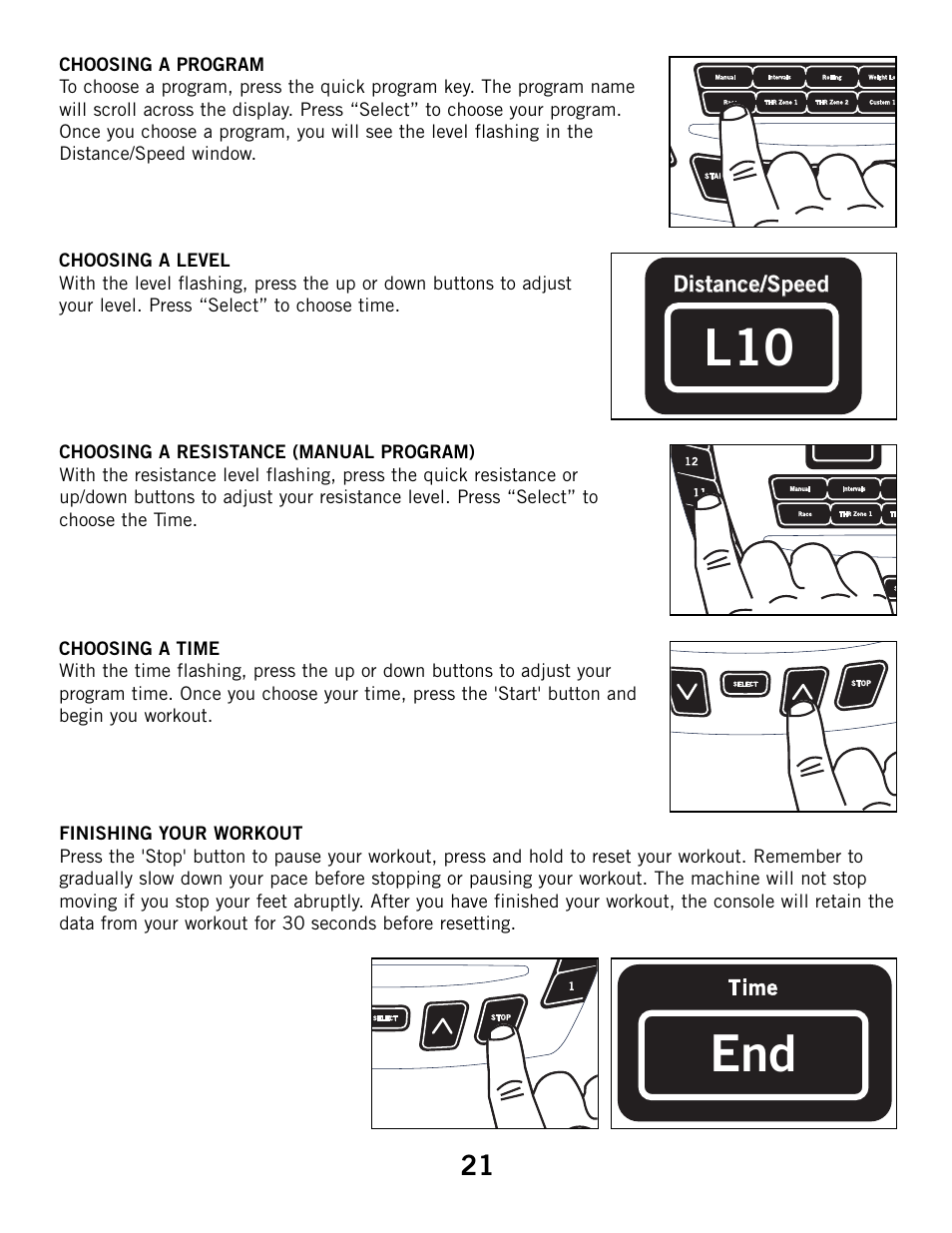 End l10 | Horizon Fitness ELITE 4.1E User Manual | Page 21 / 42