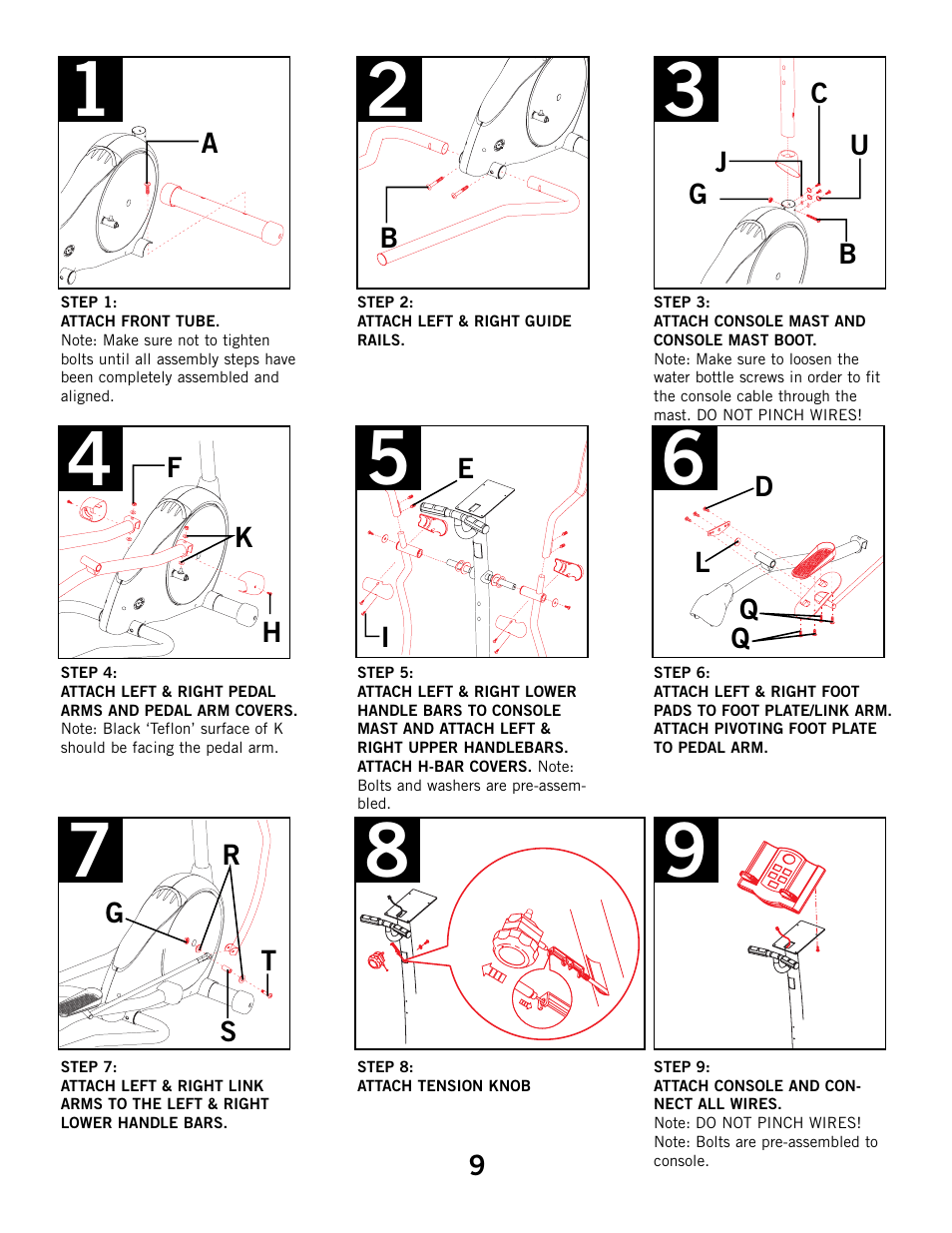 Horizon Fitness ELITE 4.1E User Manual | Page 9 / 42