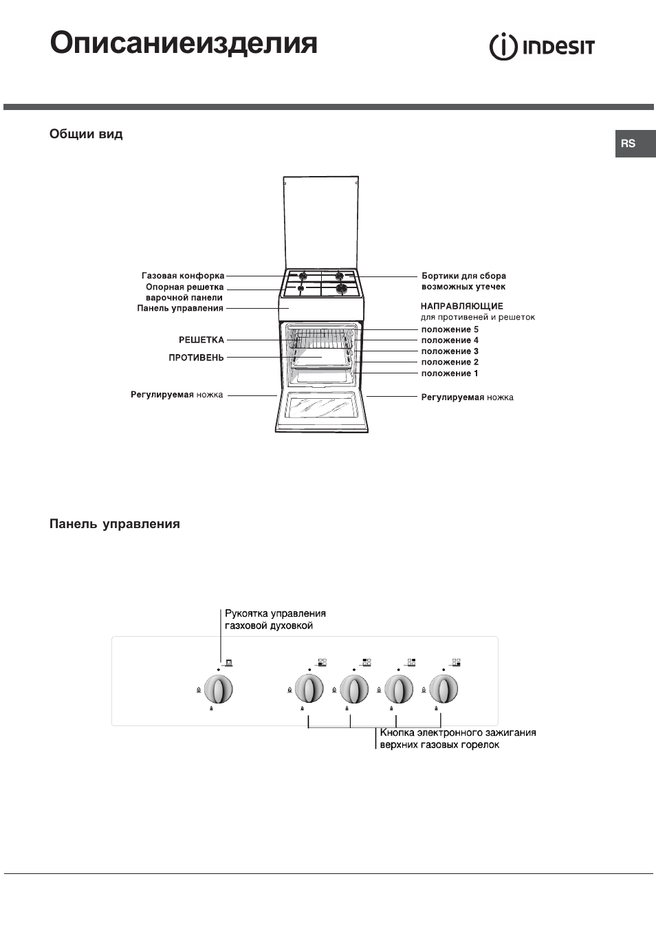 Описаниеизделия | Indesit KJ3G2 User Manual | Page 27 / 44