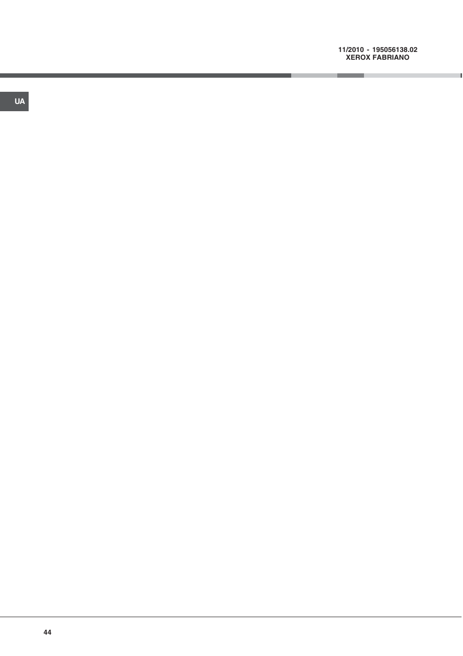 Indesit KJ3G2 User Manual | Page 44 / 44