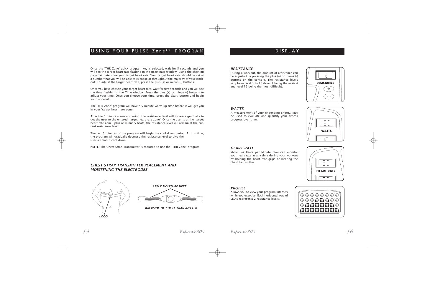 Horizon Fitness Express SERIES User Manual | Page 16 / 34
