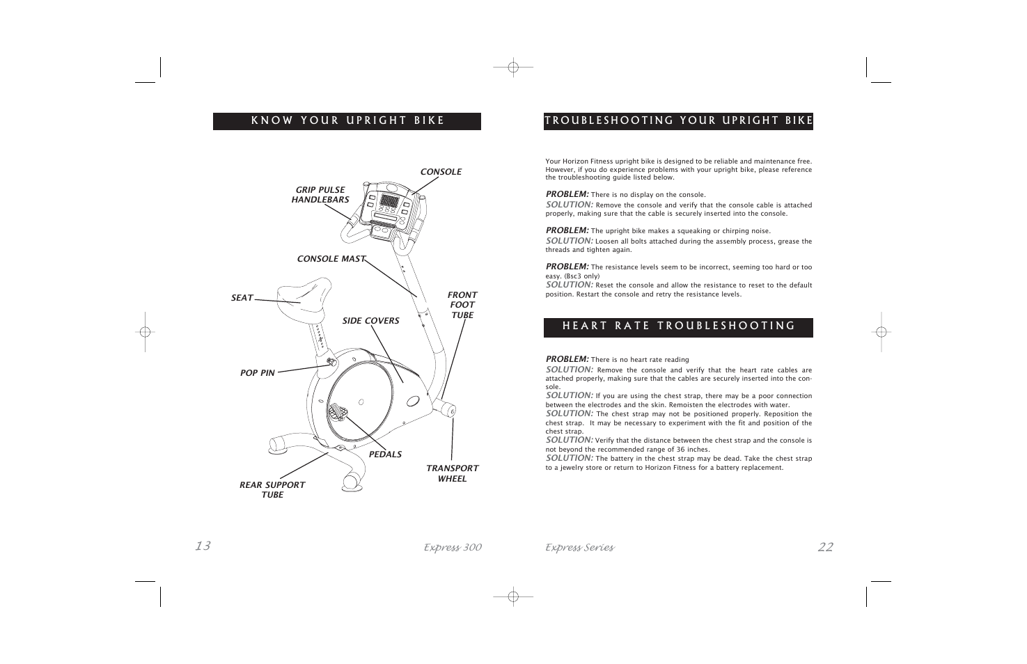 Horizon Fitness Express SERIES User Manual | Page 22 / 34