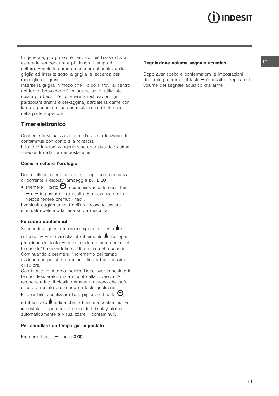Indesit K3G52S User Manual | Page 11 / 72