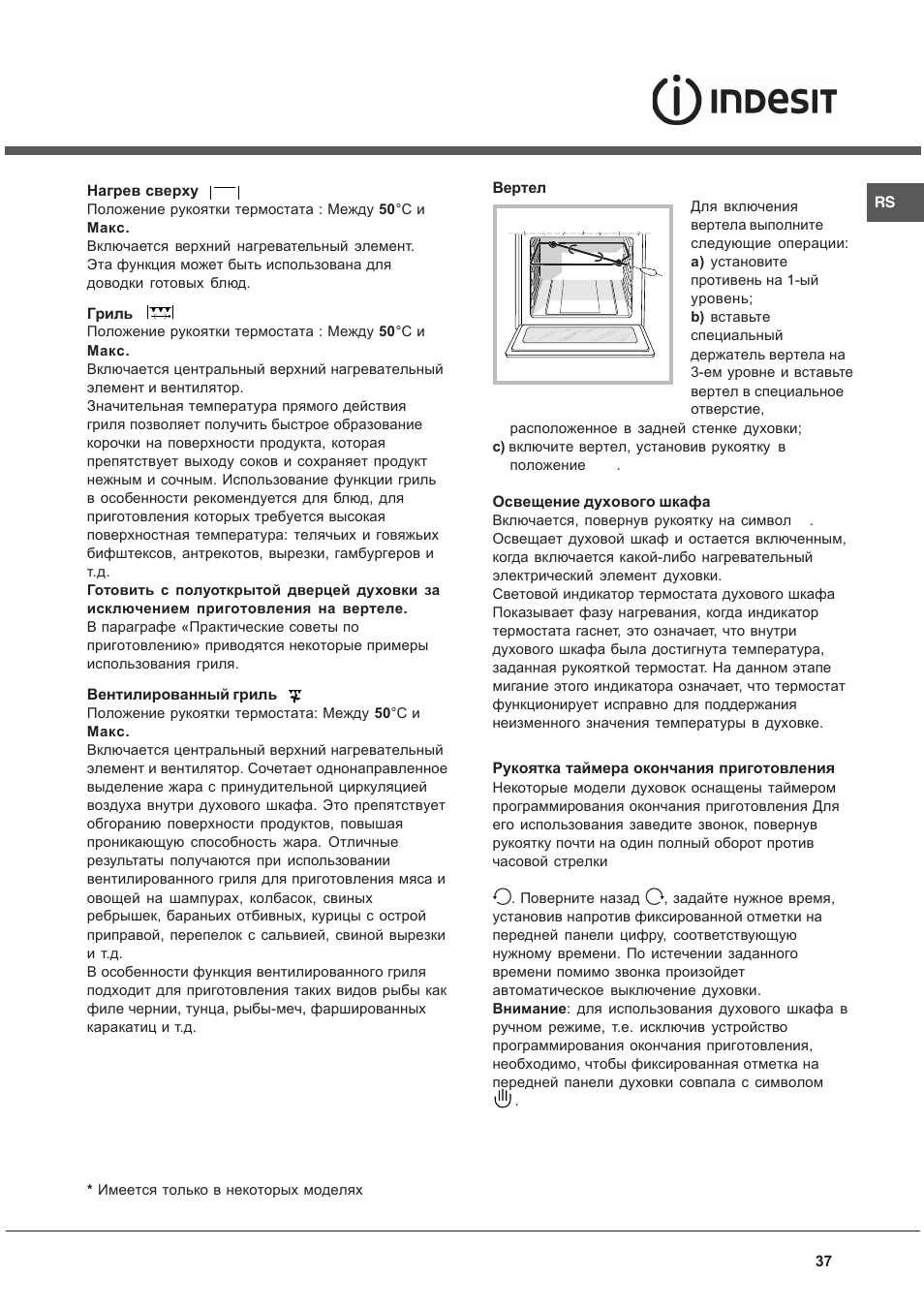 Indesit K3G52S User Manual | Page 37 / 72