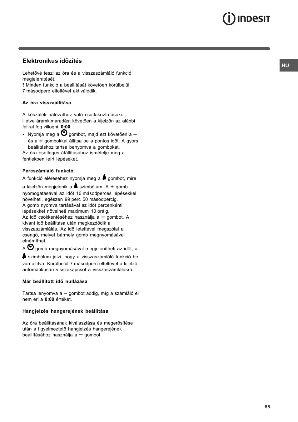 Indesit K3G52S User Manual | Page 55 / 72