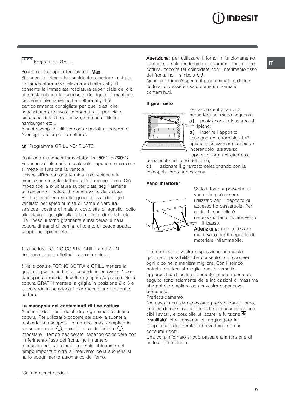Indesit K3G52S User Manual | Page 9 / 72
