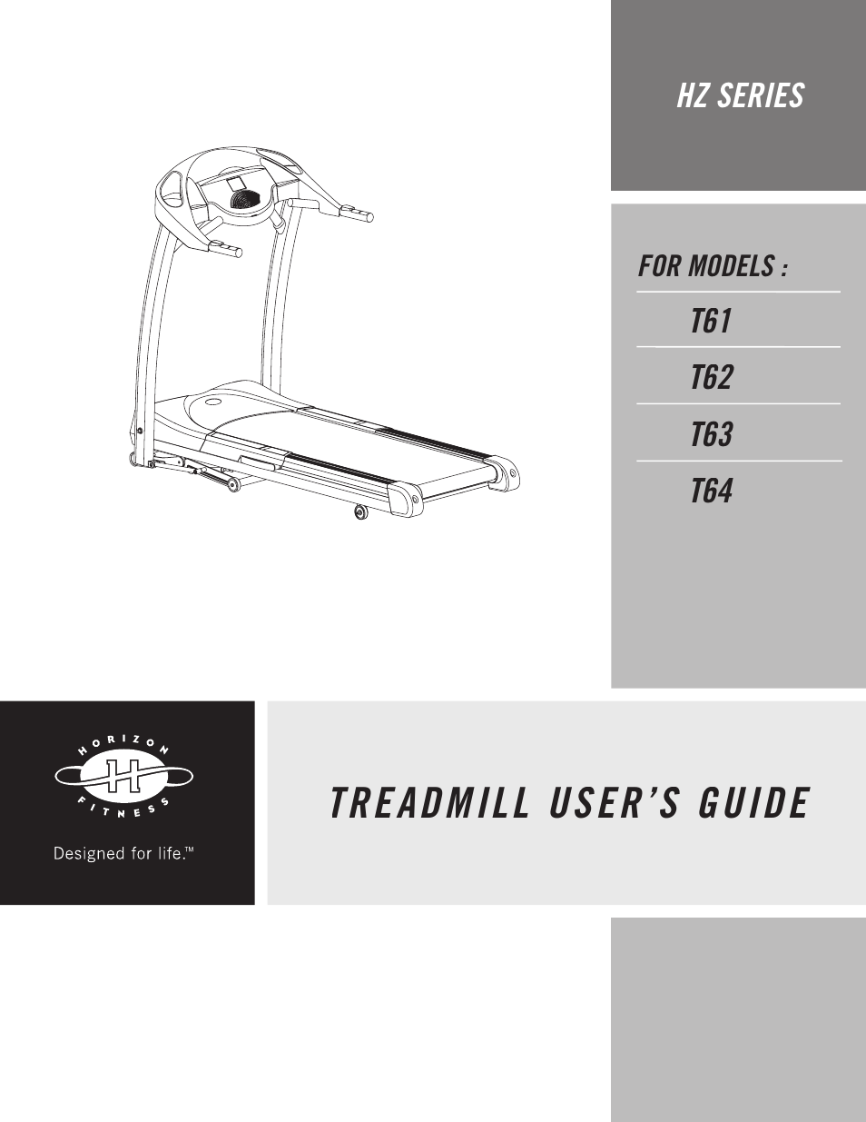 Horizon Fitness T64 User Manual | 32 pages