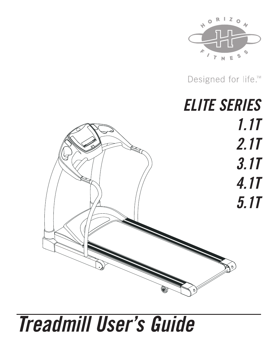 Horizon Fitness ELITE 2.1T User Manual | 40 pages