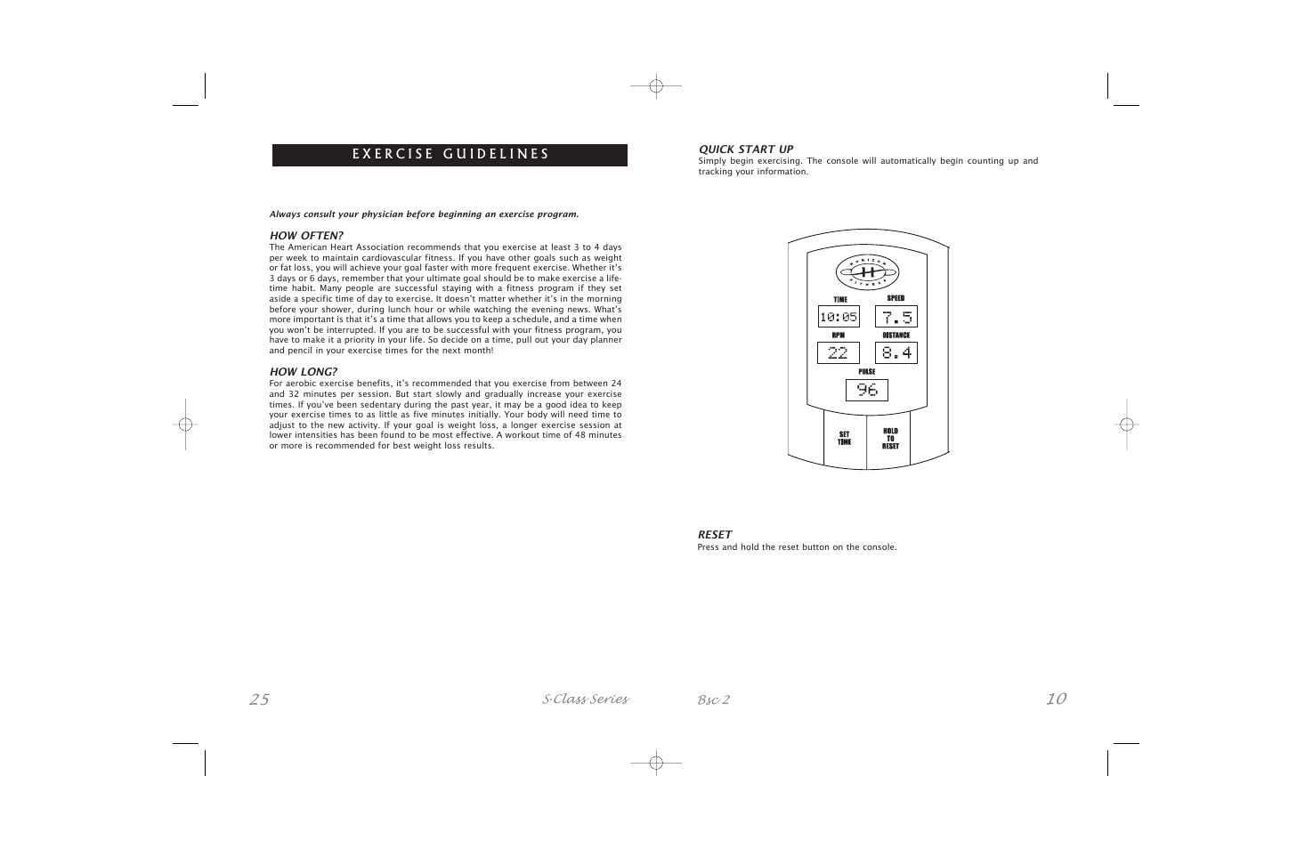 Horizon Fitness Bicycle User Manual | Page 10 / 34