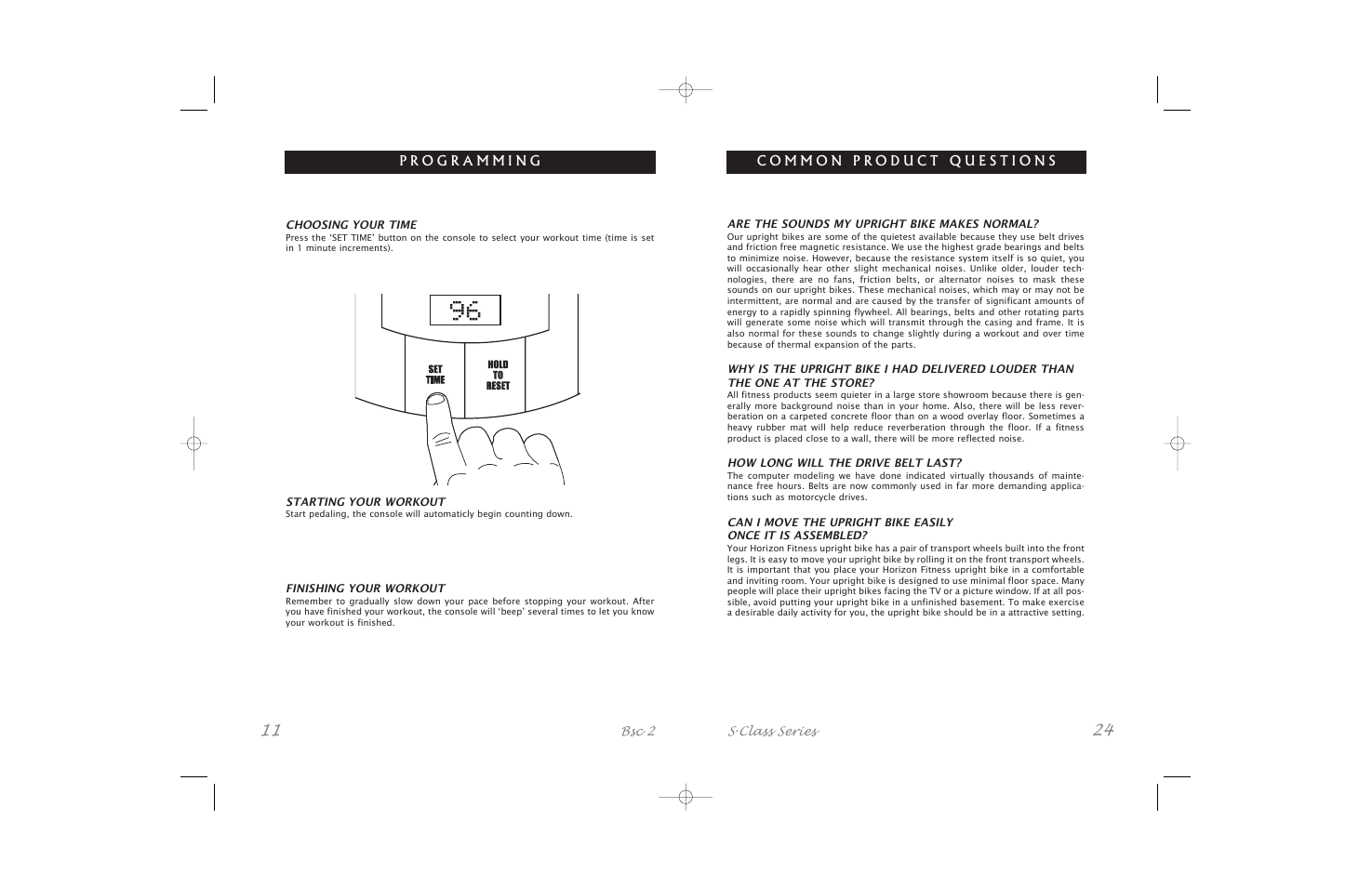 Horizon Fitness Bicycle User Manual | Page 11 / 34