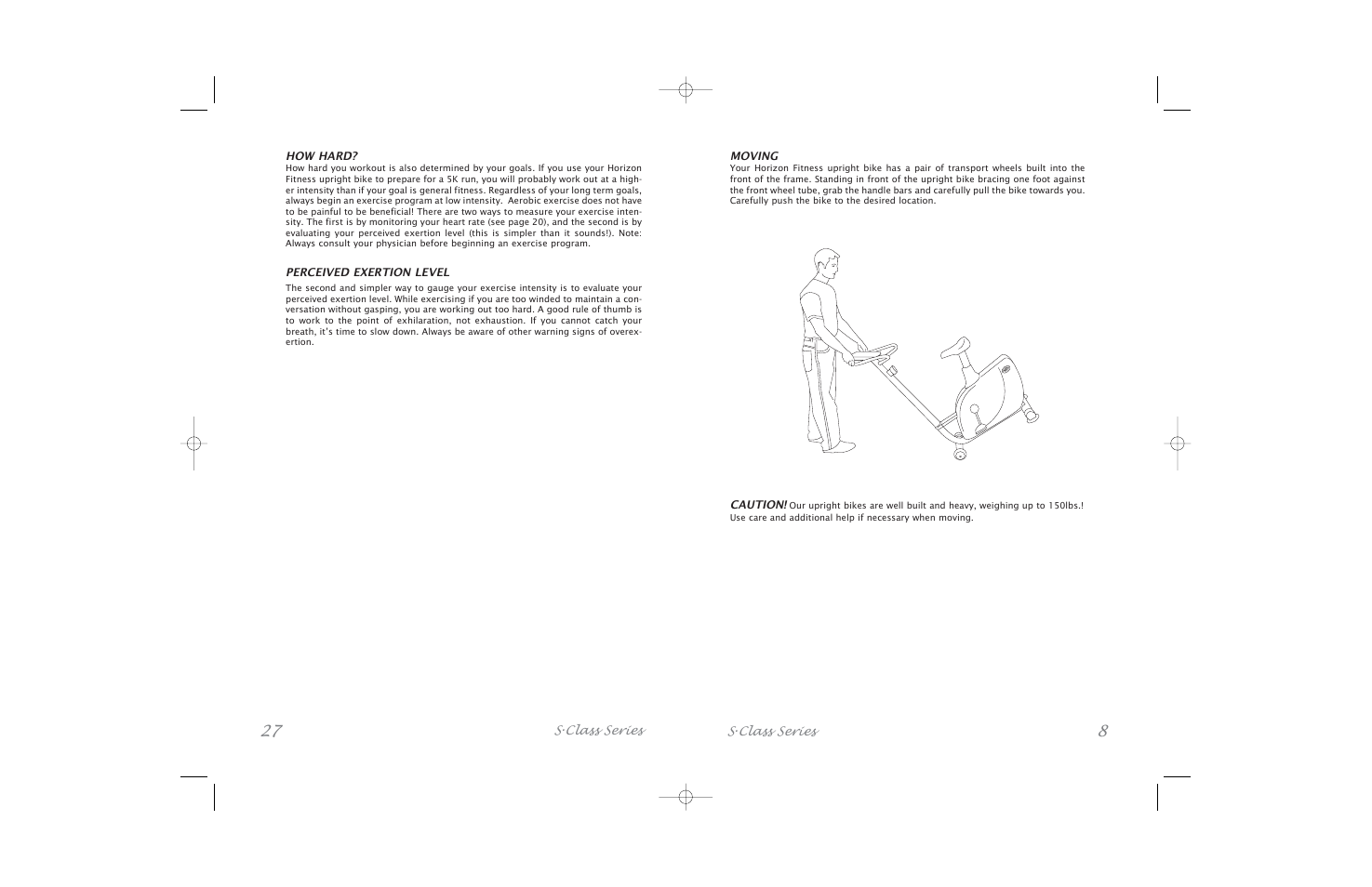 Horizon Fitness Bicycle User Manual | Page 27 / 34