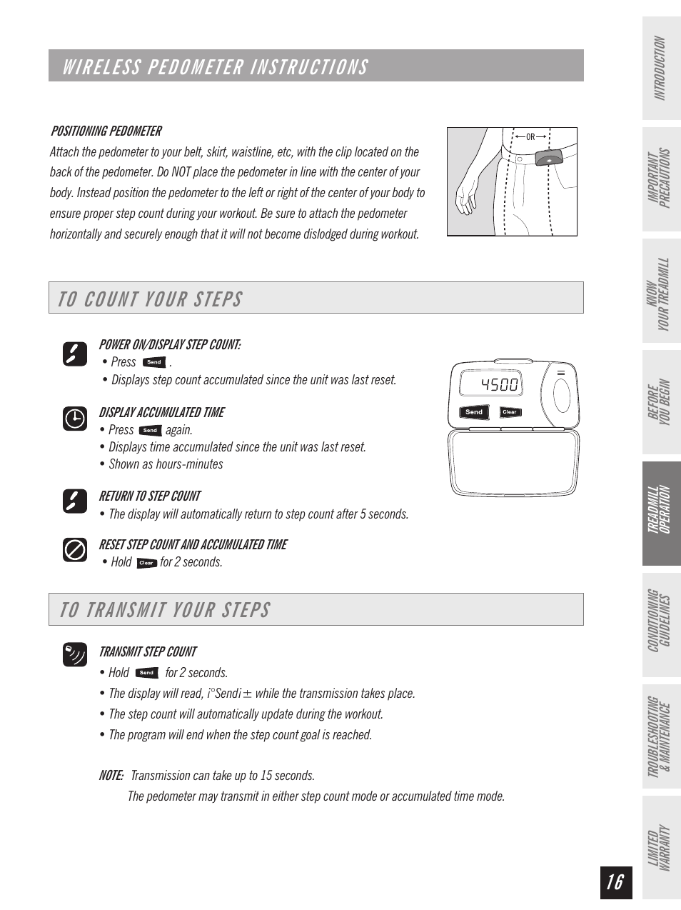Horizon Fitness Ti 10K User Manual | Page 17 / 32