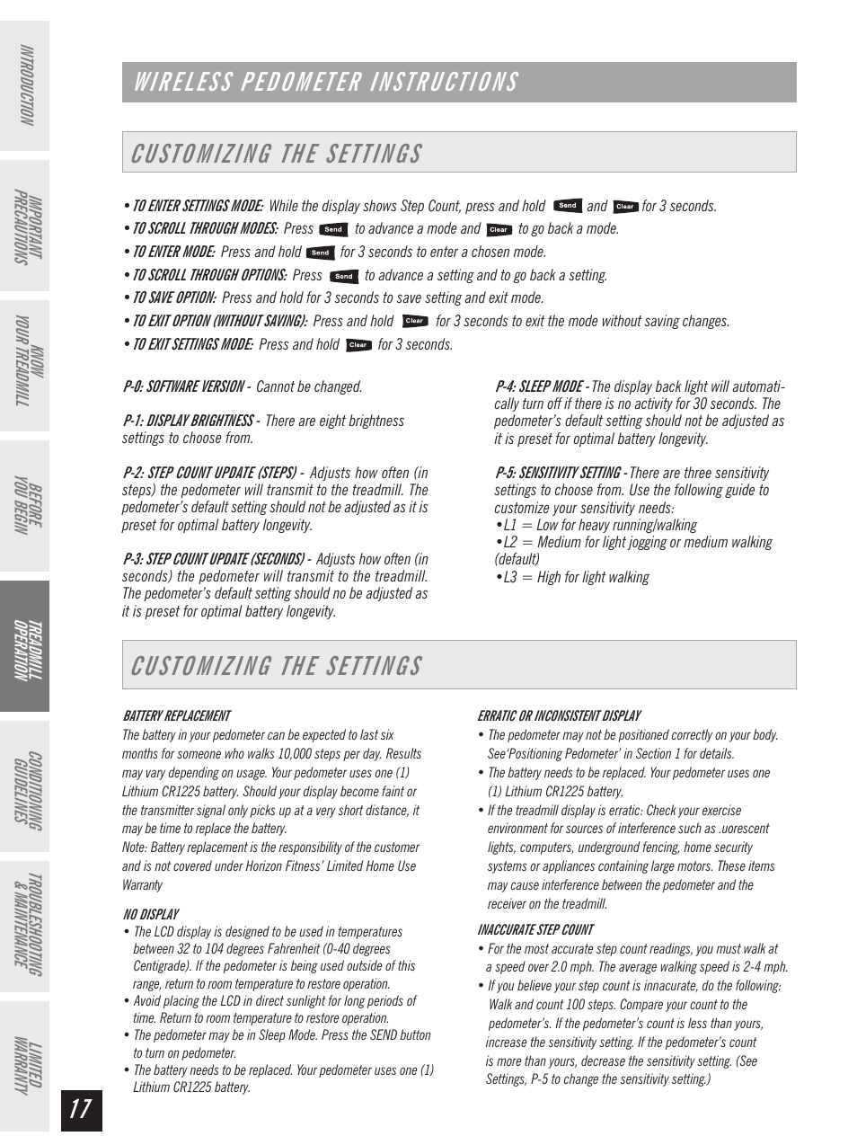 Horizon Fitness Ti 10K User Manual | Page 18 / 32