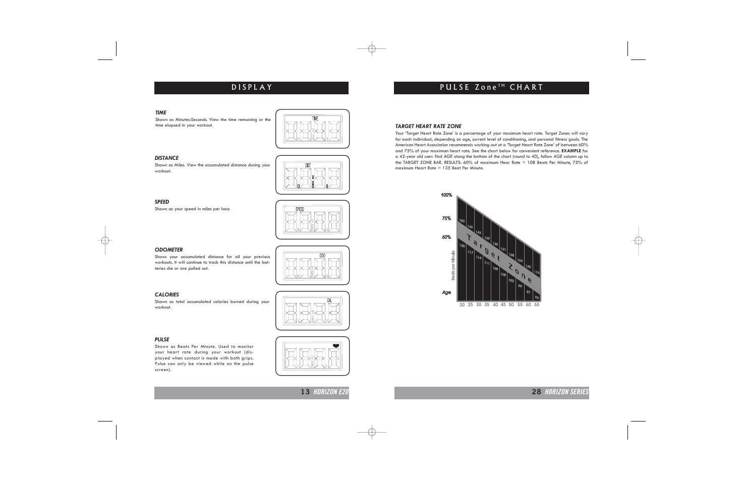 Horizon Fitness E20 User Manual | Page 28 / 40