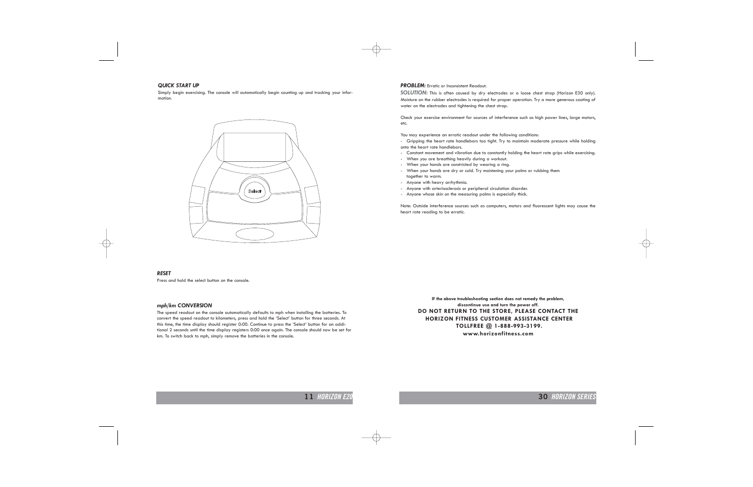 Horizon Fitness E20 User Manual | Page 30 / 40