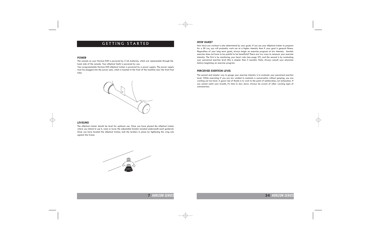 Horizon Fitness E20 User Manual | Page 7 / 40